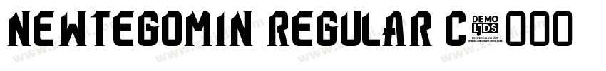 NewTegomin Regular C字体转换